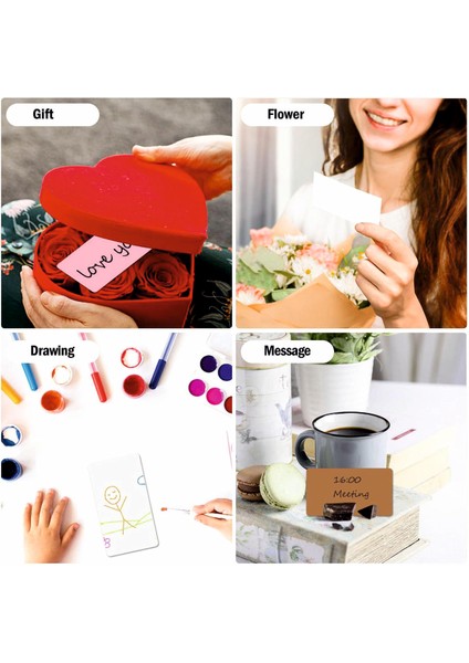 Boş Kelime Kartları 5x8 cm - 50 Adet Oval Kenarlı | Tabu & Not Kartları - Kraft fırsatları