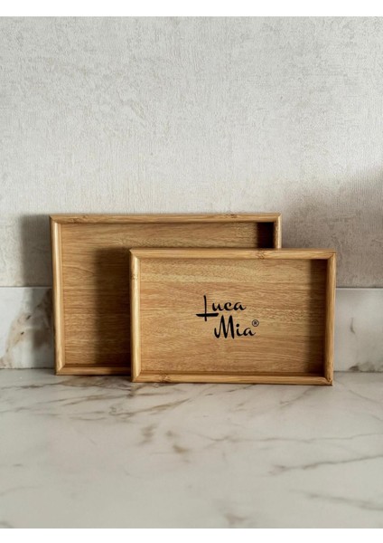 Bambu 2'li Tepsi Seti 25X35CM & 20X30CM