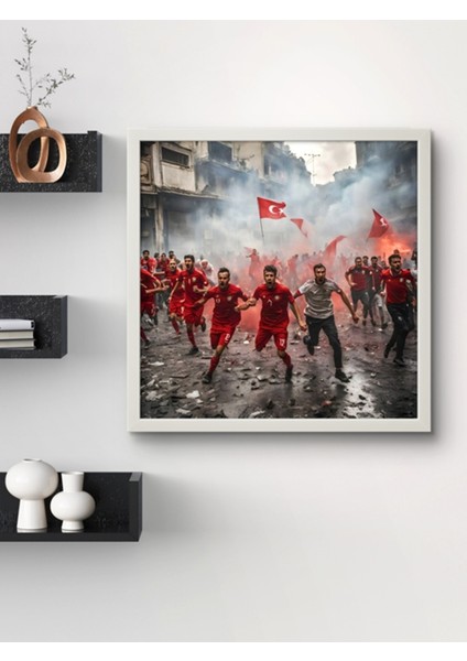 Milli Ruh Futbol LED Tablo – 60X60 cm | Sıva Üstü Montajlı, Tak-Çalıştır Sistem, Arapuarlı fiyatları