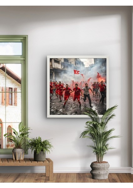 Milli Ruh Futbol LED Tablo – 60X60 cm | Sıva Üstü Montajlı, Tak-Çalıştır Sistem, Arapuarlı indirimleri