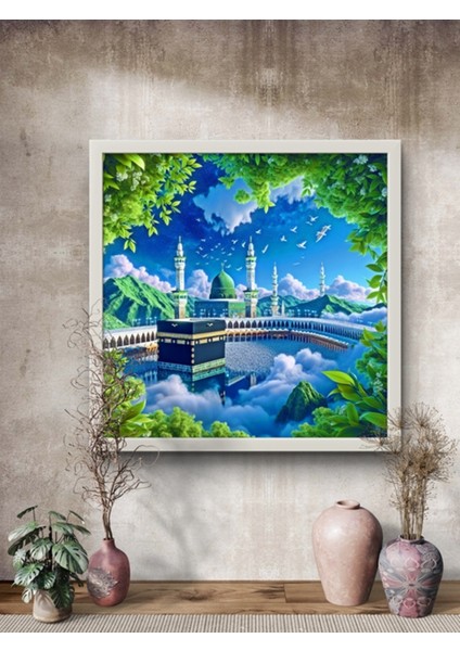 Güzel Kabe LED Tablo – 60X60 cm | Sıva Üstü Montajlı, Tak-Çalıştır Sistem, Arapuarlı fırsatları