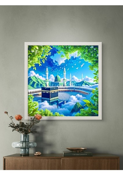 Güzel Kabe LED Tablo – 60X60 cm | Sıva Üstü Montajlı, Tak-Çalıştır Sistem, Arapuarlı indirimleri