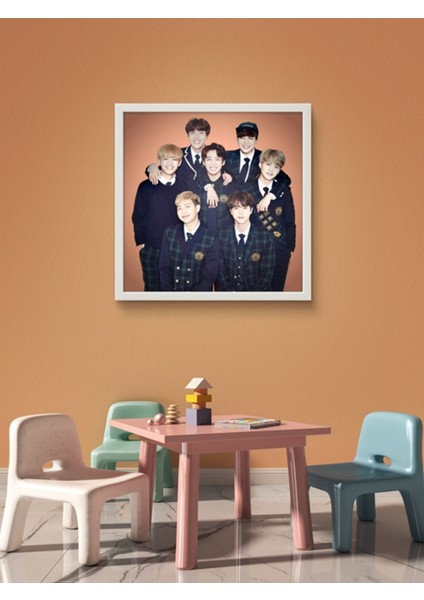 Kore Pop Müzik, Bts LED Tablo – 60X60 cm | Sıva Üstü Montajlı, Tak-Çalıştır Sistem, Arapuar Anahtar fırsatları