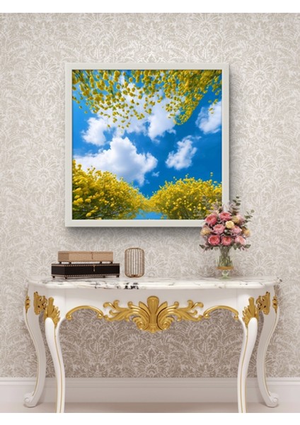 Ağaçlı Bulutlar LED Tablo – 60X60 cm | Sıva Üstü Montajlı, Tak-Çalıştır Sistem, Arapuarlı fırsatları