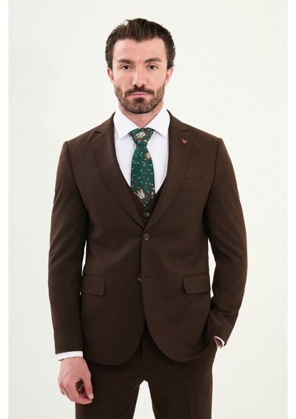 Düz Slim Fit Mono Yaka Klasik Yün Erkek Takım Elbise fırsatları