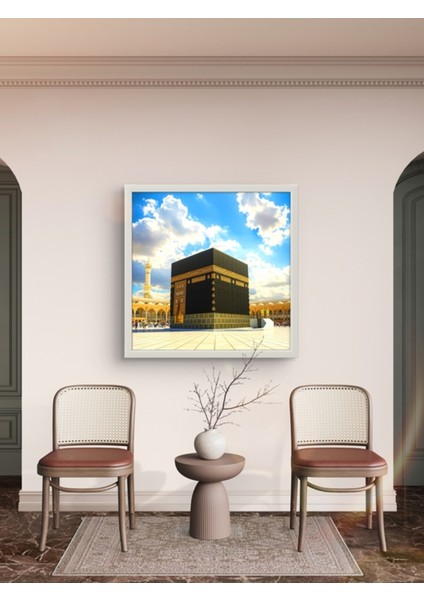 Kâbe-I Muazzama LED Tablo – 60X60 cm | Sıva Üstü Montajlı, Tak-Çalıştır Sistem, Arapuarlı fırsatları