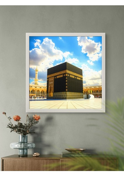 Kâbe-I Muazzama LED Tablo – 60X60 cm | Sıva Üstü Montajlı, Tak-Çalıştır Sistem, Arapuarlı indirimleri