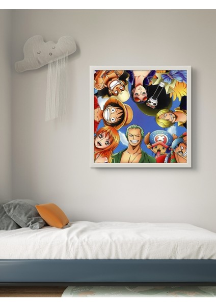 One Piece LED Tablo – 60X60 cm | Sıva Üstü Montajlı, Tak-Çalıştır Sistem, Arapuar Anahtarlı