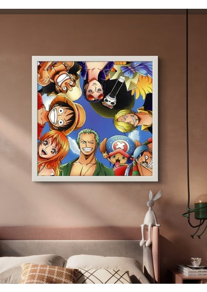 One Piece LED Tablo – 60X60 cm | Sıva Üstü Montajlı, Tak-Çalıştır Sistem, Arapuar Anahtarlı modelleri