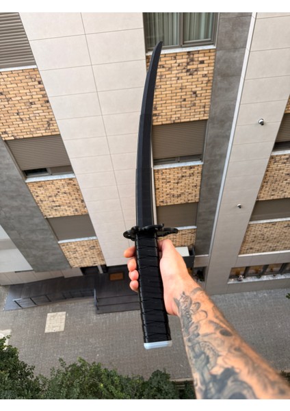 Tanjiro Katlanabilir Oyuncak Siyah Katana Kılıçaçılır Katlanır 3D Baskı Katana