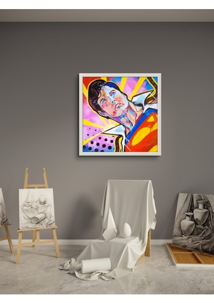 Süper Adam LED Tablo – 60X60 cm | Sıva Üstü Montajlı, Tak-Çalıştır Sistem, Arapuar Anahtarlı Ledli