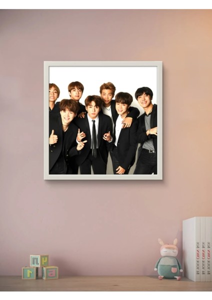 Bts, Kore Müzik LED Tablo – 60X60 cm | Sıva Üstü Montajlı, Tak-Çalıştır Sistem, Arapuar Anahtarlı fiyatları