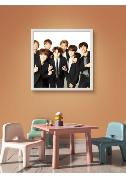 Bts, Kore Müzik LED Tablo – 60X60 cm | Sıva Üstü Montajlı, Tak-Çalıştır Sistem, Arapuar Anahtarlı indirimleri