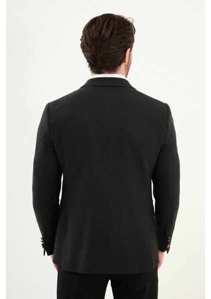 Düz Slim Fit Torba Cep Mono Yaka Yün Erkek Ceket indirimleri