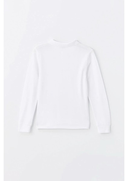 Unisex Uzun Kollu Polo Yaka Pamuklu Okul Tshirt - 2309 fırsatları