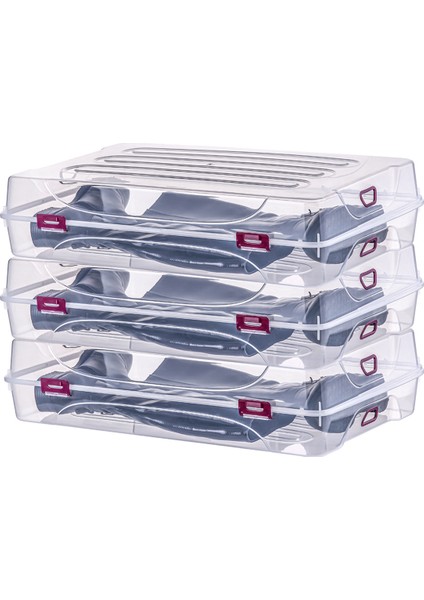 Turuncu 3'lü Çizme ve Ayakkabı Saklama Kutusu Seti