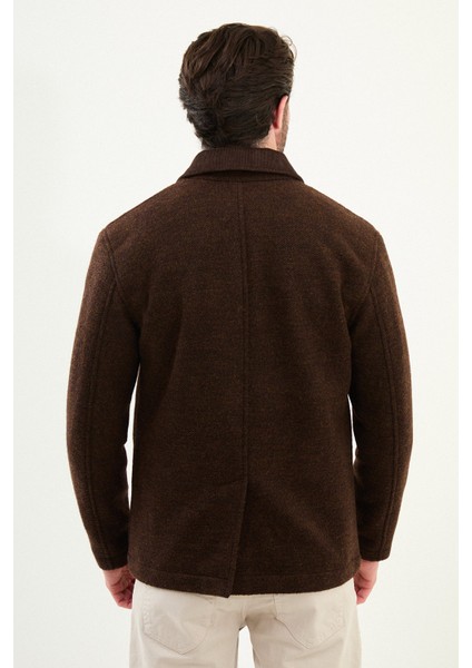 Kırçıllı Slim Fit Kadife Yaka Torba Cepli Erkek Trenchcoat indirimleri