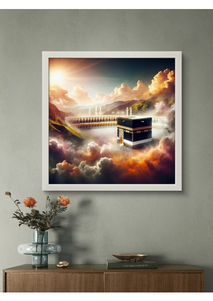 Kabe I Muazzama LED Tablo – 60X60 cm | Sıva Üstü Montajlı, Tak-Çalıştır Sistem, Arapuarlı