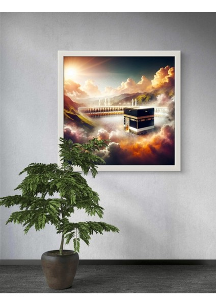 Kabe I Muazzama LED Tablo – 60X60 cm | Sıva Üstü Montajlı, Tak-Çalıştır Sistem, Arapuarlı indirimleri