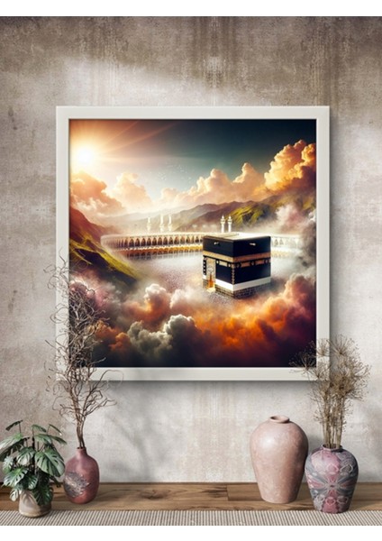 Kabe I Muazzama LED Tablo – 60X60 cm | Sıva Üstü Montajlı, Tak-Çalıştır Sistem, Arapuarlı