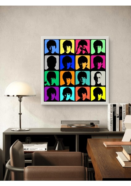 Beatles LED Tablo – 60X60 cm | Sıva Üstü Montajlı, Tak-Çalıştır Sistem, Arapuar Anahtarlı fiyatları