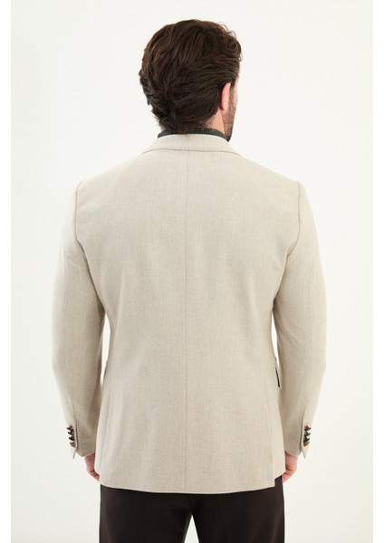 Düz Slim Fit Torba Cep Mono Yaka Yün Erkek Ceket indirimleri
