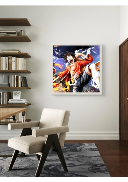 One Piece LED Tablo – 60X60 cm | Sıva Üstü Montajlı, Tak-Çalıştır Sistem, Arapuar Anahtarlı, fırsatları