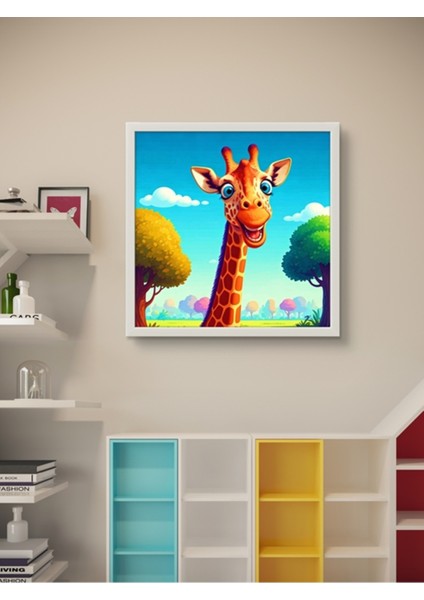 Şapşik Zürefa LED Tablo – 60X60 cm | Sıva Üstü Montajlı, Tak-Çalıştır Sistem, Arapuarlı fiyatları