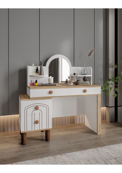 Hilal 4 Çekmeceli Makyaj Masası Tamamı Mdf fırsatları