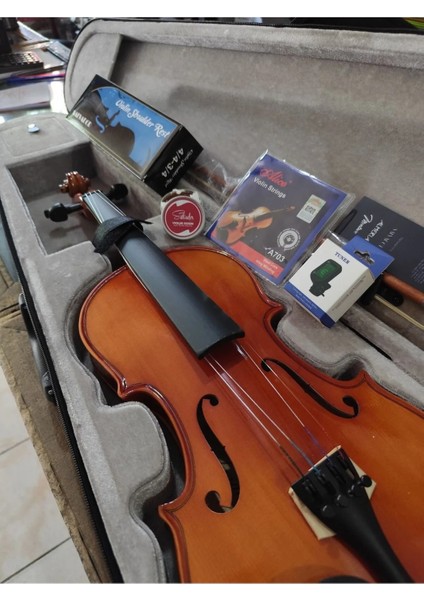 SV140 Tam Boy 4/4 Keman Full Set (Keman Yastığı, Reçine, Yedek Tel ve Akort Cihazı) indirimleri