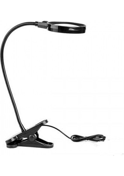 12 LED Clipslı Işıklı Büyüteç Işıklı Masa Lambası Çalışma Lambası fırsatları