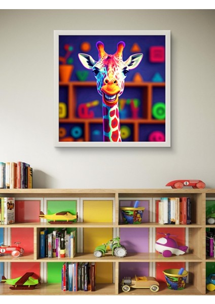 Renkli Zürefa LED Tablo – 60X60 cm | Sıva Üstü Montajlı, Tak-Çalıştır Sistem, Arapuarlı