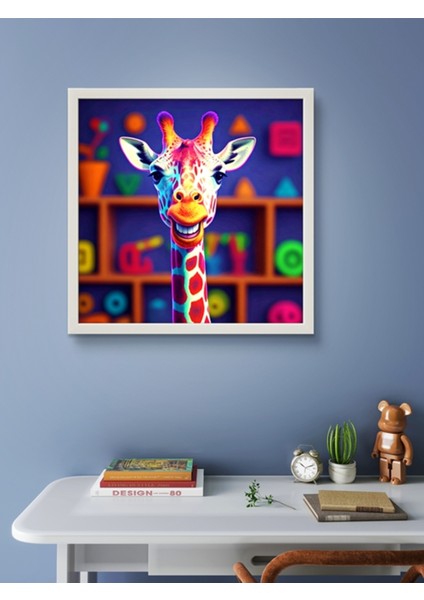 Renkli Zürefa LED Tablo – 60X60 cm | Sıva Üstü Montajlı, Tak-Çalıştır Sistem, Arapuarlı fırsatları