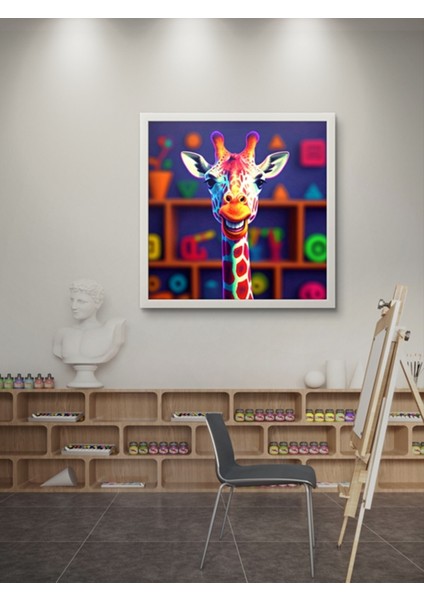 Renkli Zürefa LED Tablo – 60X60 cm | Sıva Üstü Montajlı, Tak-Çalıştır Sistem, Arapuarlı indirimleri