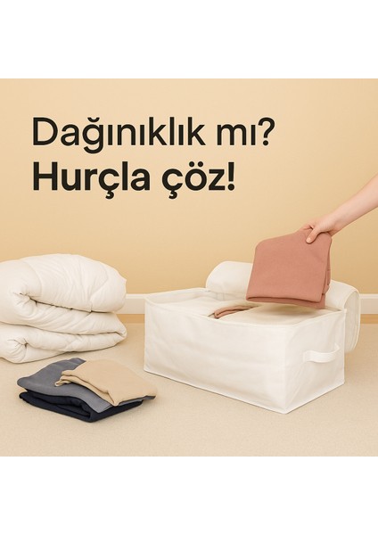 1. Beyaz Çekyat ve Yatak Altı Saklama Kutusu 65X45X22 cm (5’li) 2. Çok Amaçlı Beyaz Saklama Kutusu 65X45X22 cm (5 Adet) 3. Beyaz Çok Amaçlı Düzenleyici Kutular 65