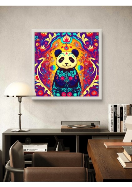 Polarlı Panda LED Tablo – 60X60 cm | Sıva Üstü Montajlı, Tak-Çalıştır Sistem, Arapuarlı fırsatları