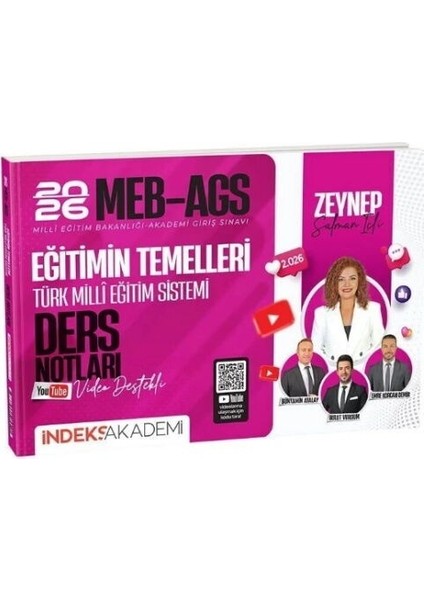 İndeks Akademi 2026 MEB-AGS Eğitimin Temelleri ve Türk Milli Eğitim Sistemi Video Ders Notları