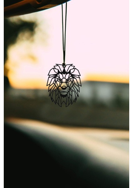 Metal Aslan Kafası Dikiz Aynası Süsü – 1,5 mm Mat Siyah Çelik, Dayanıklı, Kolay Asılabilir, Tüm Araçlara Uygun fırsatları