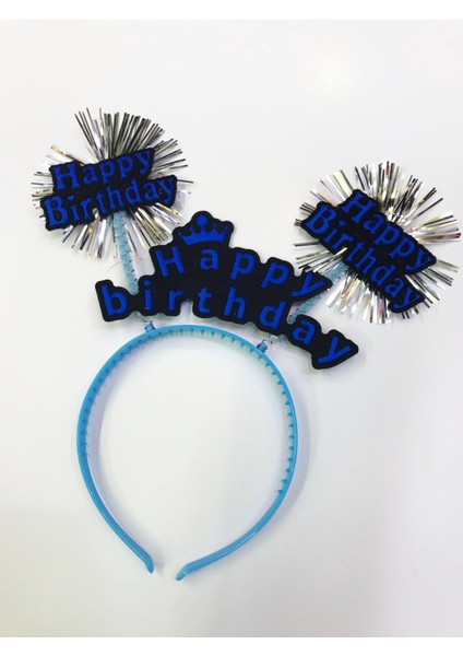 Happy Birthday Neon Renk Doğum Günü Tacı 12 Adet fırsatları