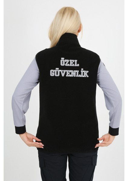 Siyah Özel Güvenlik Bayan Polar Yelek (Armalı ve Sırt Nakışlı) indirimleri