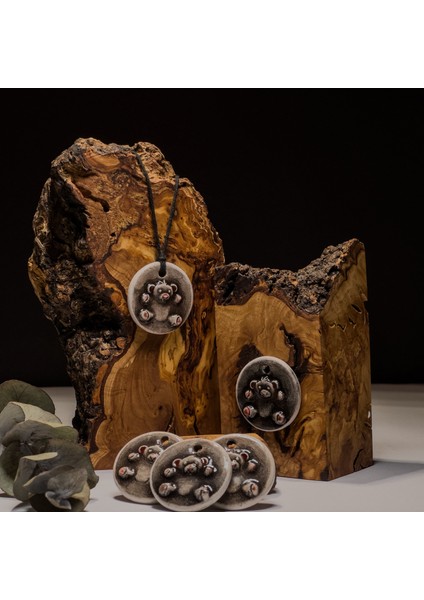 Ayı Seramik Kolye – Stres ve Denge Kolyesi indirimleri