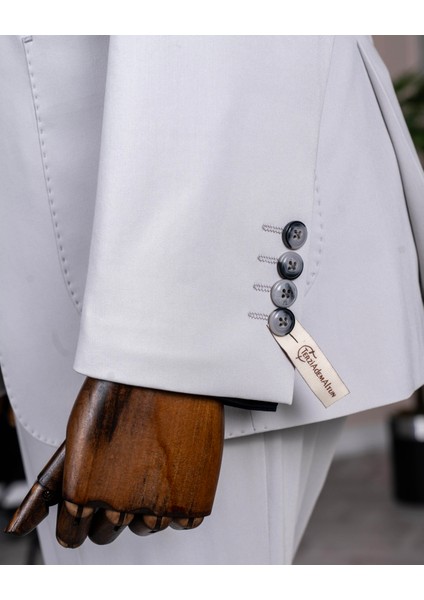 Italyan Stil Slim Fit Ceket Pantolon Takım Elbise Gri T14542 indirimleri