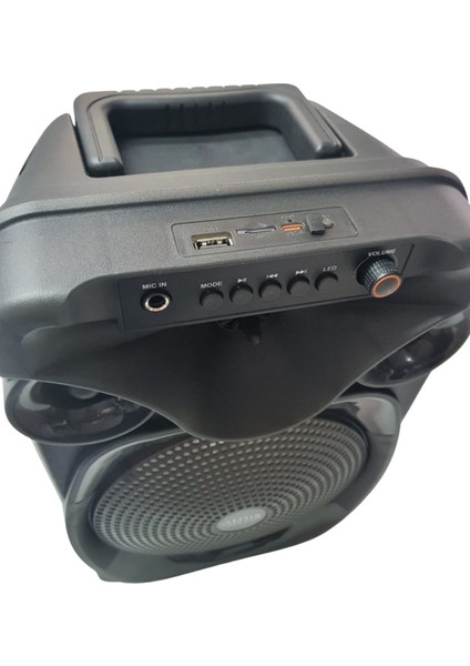 Bluetooth Hoparlör Speaker Karaoke Mikrofonlu 10W 8 Inç Rgb Işıklı modelleri