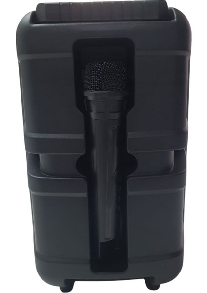 Bluetooth Hoparlör Speaker Karaoke Mikrofonlu 10W 8 Inç Rgb Işıklı fırsatları