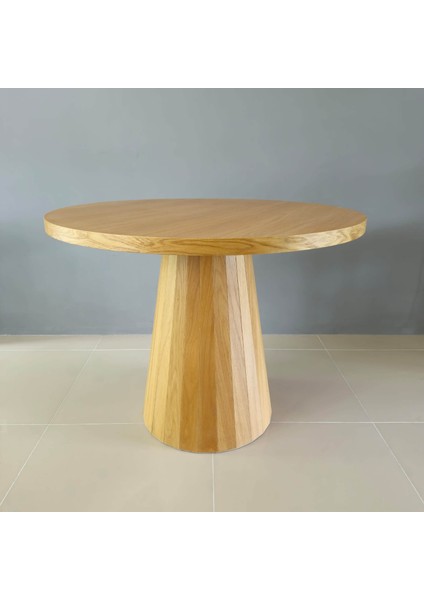Eliar Meşe Kaplama Yuvarlak Ahşap Yemek Masası fiyatları