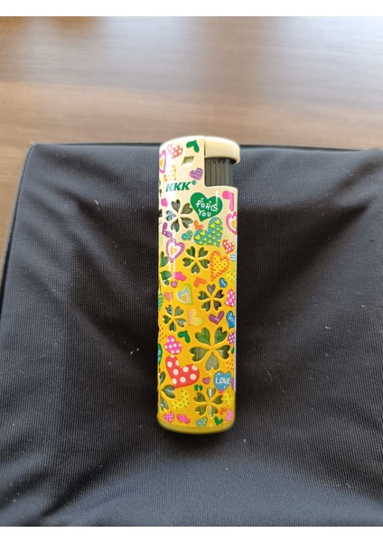 Çiçekli Işıklı Kadınlara Özel Metal Jet Turbo Hediyelik Çakmak