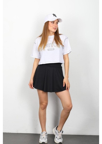 Kadın Yüksek Bel Spor Mini Şort Etek fiyatları