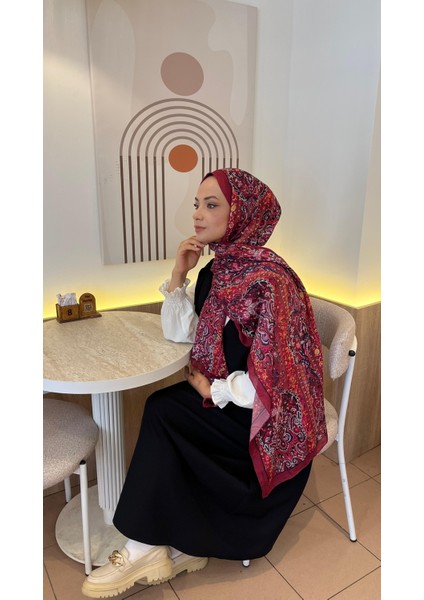 Etnik Desen Bambu Kraş Soft Şal modelleri