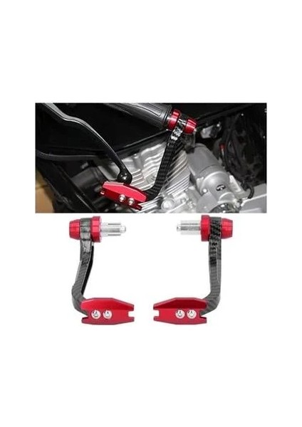 Motosiklet Manet Koruma Takımı Karbon Model Renk Nikel Üniversal modelleri