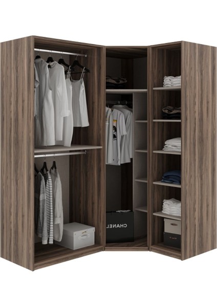 Pita White 4 Kapılı Köşe Gardırop modelleri